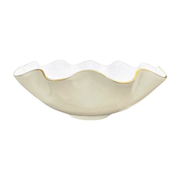 Beatriz Ball Serveware Beatriz Ball ENCANTO Carola Extra Large Bowl (Cream and White)