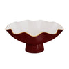 Beatriz Ball Giftware Beatriz Ball ENCANTO Carola Large Pedestal (Bordeaux and White)