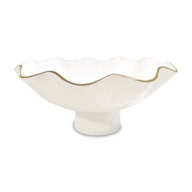 Beatriz Ball Serveware Beatriz Ball ENCANTO Carola Large Pedestal Bowl (Cream and White)