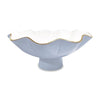 Beatriz Ball Serveware Beatriz Ball ENCANTO Carola Large Pedestal Bowl (Periwinkle and White)
