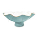 Beatriz Ball Serveware Beatriz Ball ENCANTO Carola Large Pedestal Bowl (Turquoise and White)