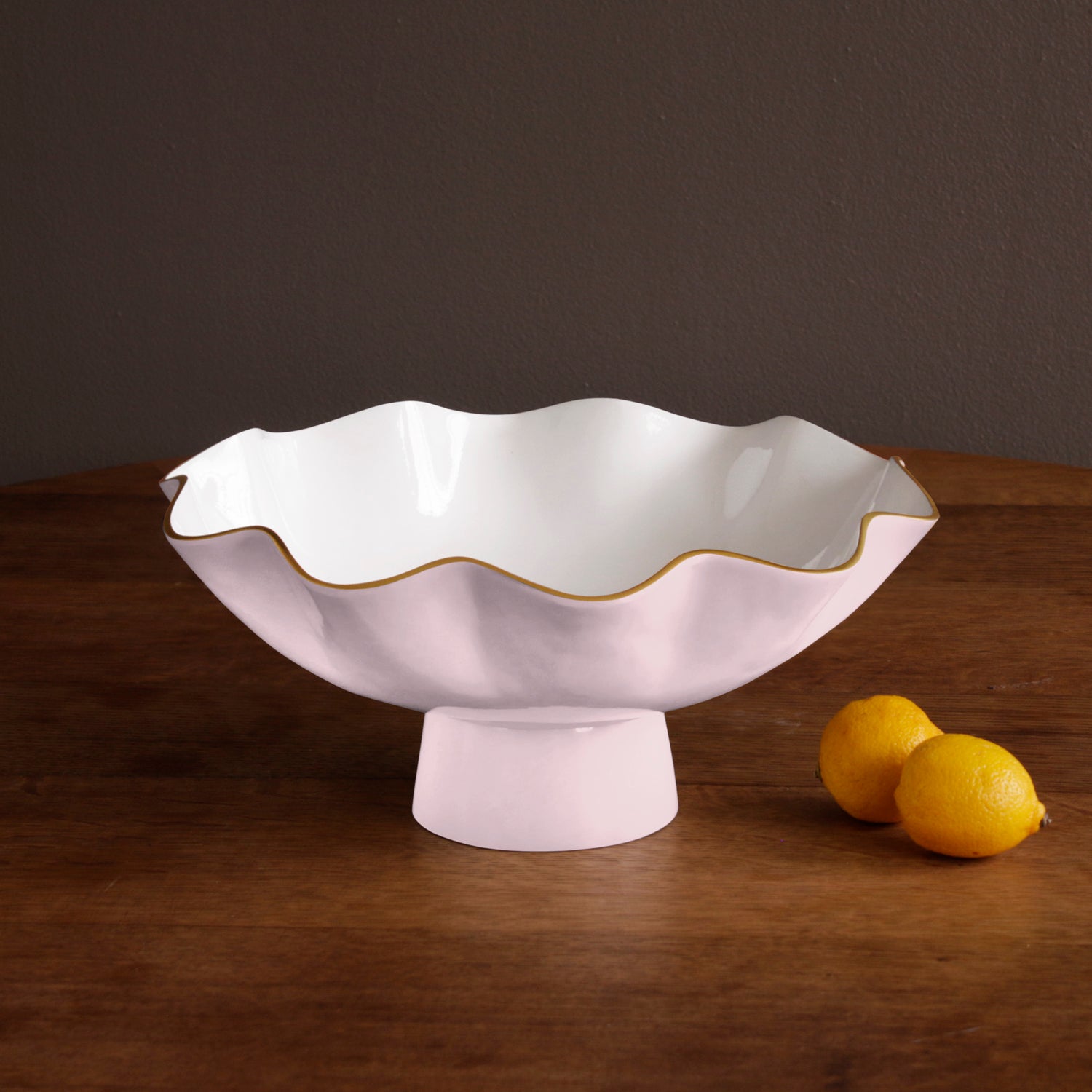 Beatriz Ball Serveware Beatriz Ball ENCANTO Carola Large Pedestal (Camellia and White)