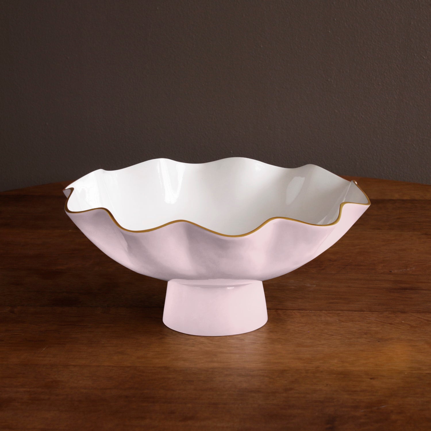 Beatriz Ball Serveware Beatriz Ball ENCANTO Carola Large Pedestal (Camellia and White)