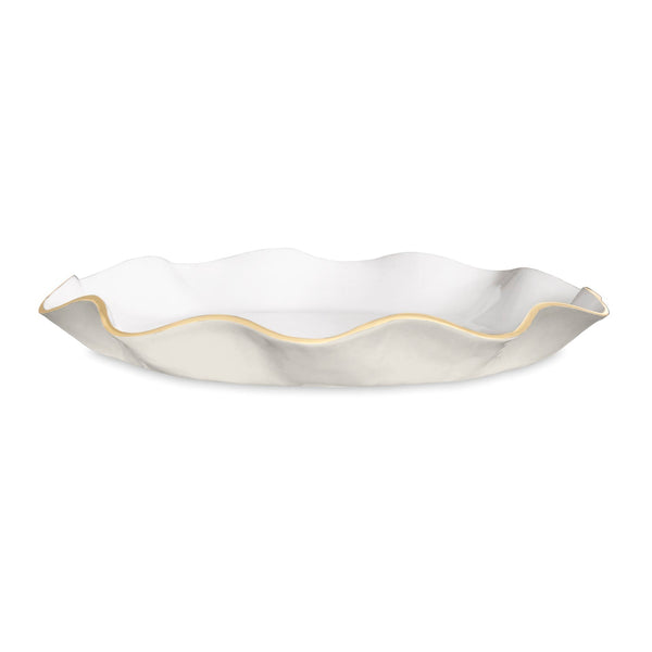 Beatriz Ball Serveware Beatriz Ball ENCANTO Carola  Large Round Platter (Cream and White)
