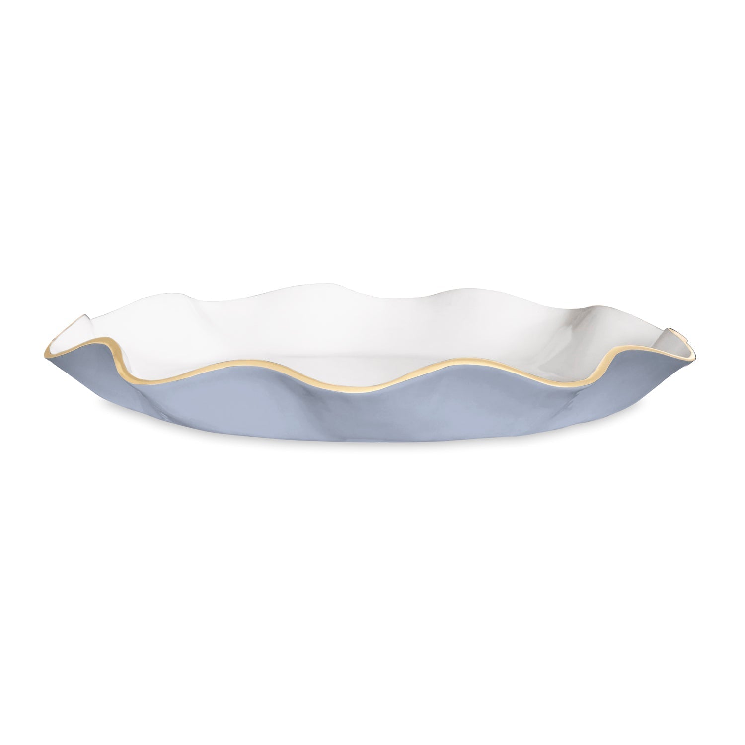 Beatriz Ball Serveware Beatriz Ball ENCANTO Carola  Large Round Platter (Periwinkle and White)