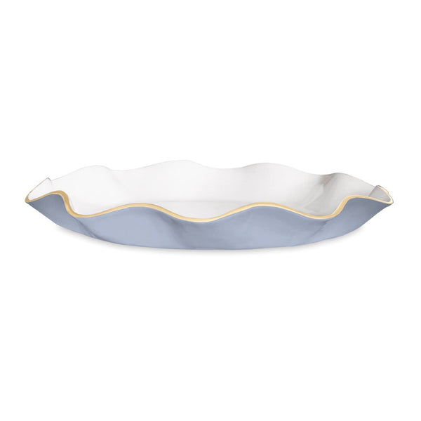 Beatriz Ball Serveware Beatriz Ball ENCANTO Carola  Large Round Platter (Periwinkle and White)