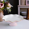 Beatriz Ball Serveware Beatriz Ball ENCANTO Carola Pedestal Cake Plate (Camellia and White)