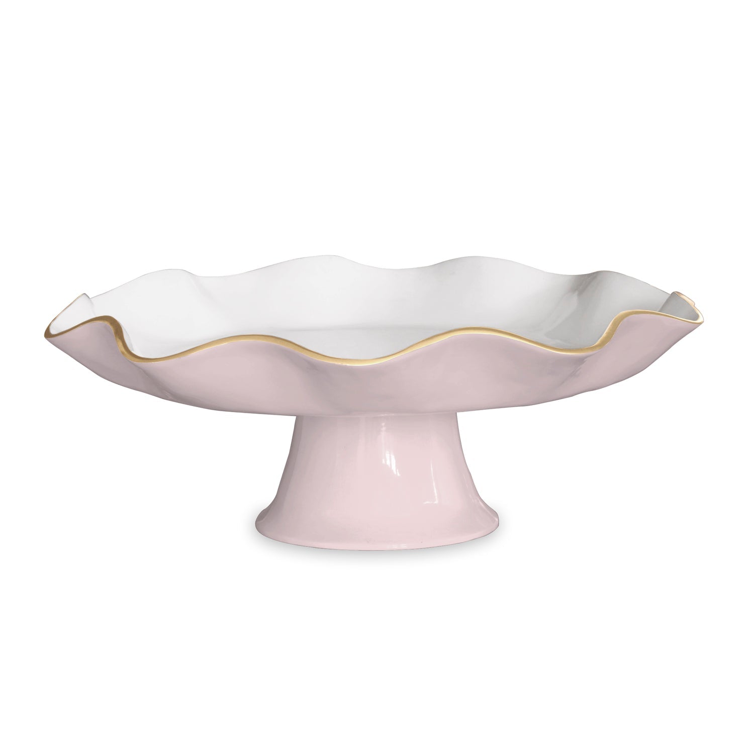Beatriz Ball Serveware Beatriz Ball ENCANTO Carola Pedestal Cake Plate (Camellia and White)