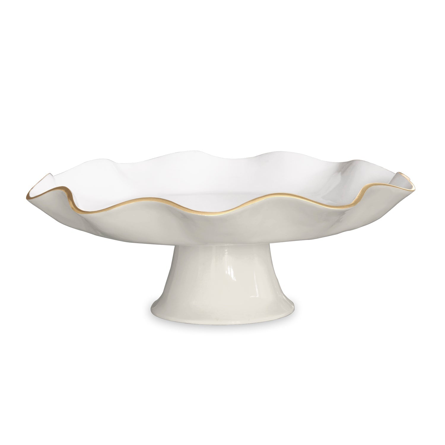 Beatriz Ball Serveware Beatriz Ball ENCANTO Carola Pedestal Cake Plate (Cream and White)
