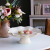 Beatriz Ball Serveware Beatriz Ball ENCANTO Carola Pedestal Cake Plate (Cream and White)