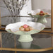 Beatriz Ball Serveware Beatriz Ball ENCANTO Carola Pedestal Cake Plate (Pistachio and White)