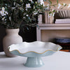 Beatriz Ball Serveware Beatriz Ball ENCANTO Carola Pedestal Cake Plate (Slate and White)