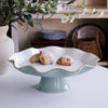 Beatriz Ball Serveware Beatriz Ball ENCANTO Carola Pedestal Cake Plate (Slate and White)