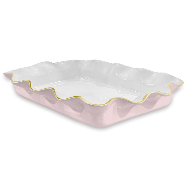 Beatriz Ball Serveware Beatriz Ball ENCANTO Carola Rectangle Casserole Holder (Camellia and White)