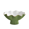 Beatriz Ball Servware Beatriz Ball ENCANTO Carola Small Pedestal Leaf Green and White