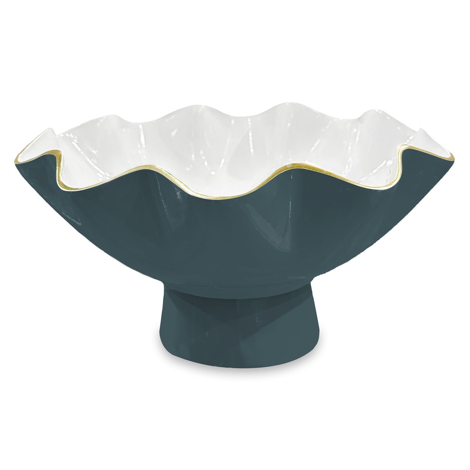 Beatriz Ball Serveware Beatriz Ball ENCANTO Carola Small Pedestal (Midnight and White)