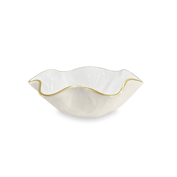 Beatriz Ball Serveware Beatriz Ball ENCANTO Carola  Small Round Bowl (Cream and White)