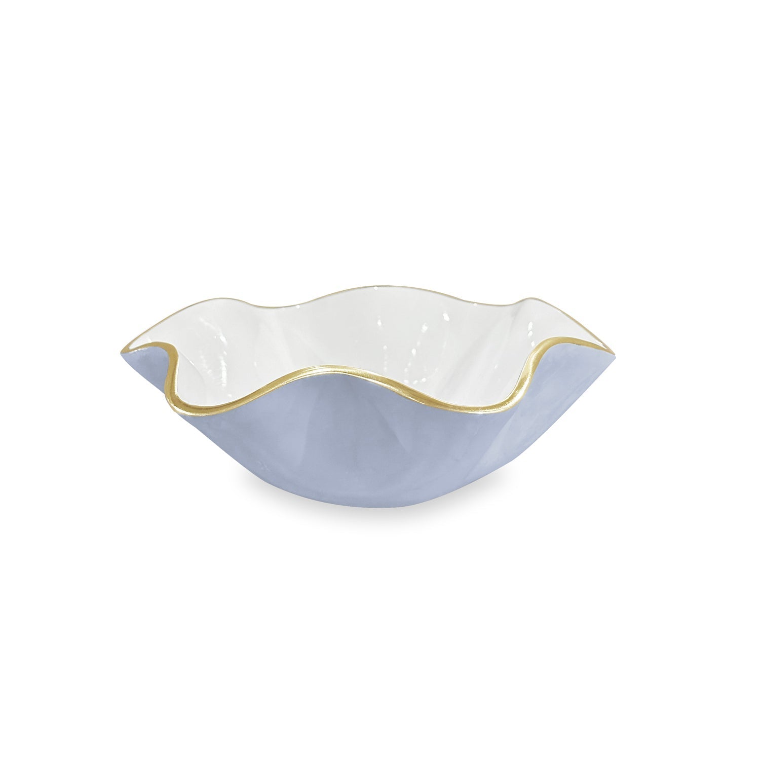Beatriz Ball Serveware Beatriz Ball ENCANTO Carola  Small Round Bowl (Periwinkle and White)