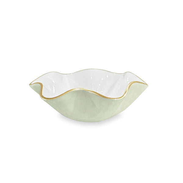 Beatriz Ball Serveware Beatriz Ball ENCANTO Carola  Small Round Bowl (Pistachio and White)