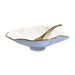 Beatriz Ball Serveware Beatriz Ball ENCANTO Claire Small Oval Bowl with Spoon (Periwinkle, White and Gold)