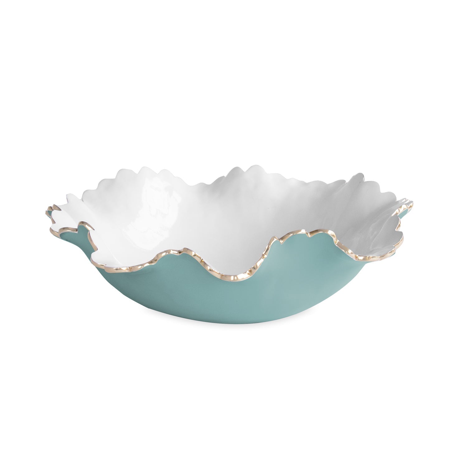Beatriz Ball Serveware Beatriz Ball ENCANTO Colette Large Bowl (Turquoise and White)