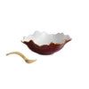 Beatriz Ball Giftware Beatriz Ball ENCANTO Colette Mini Bowl w/spoon (Bordeaux and White)
