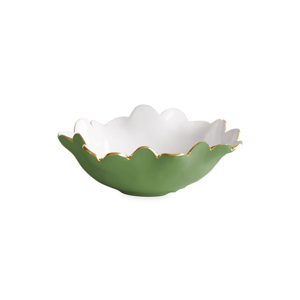 Beatriz Ball Serveware Beatriz Ball ENCANTO Colette Mini Round Bowl (Leaf Green and White)