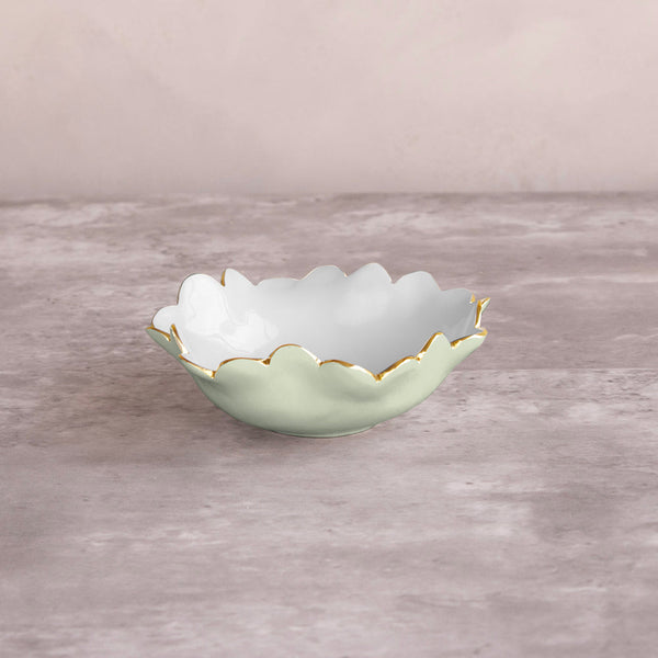 Beatriz Ball Serveware Beatriz Ball ENCANTO Colette Mini Round Bowl  (Pistachio and White)