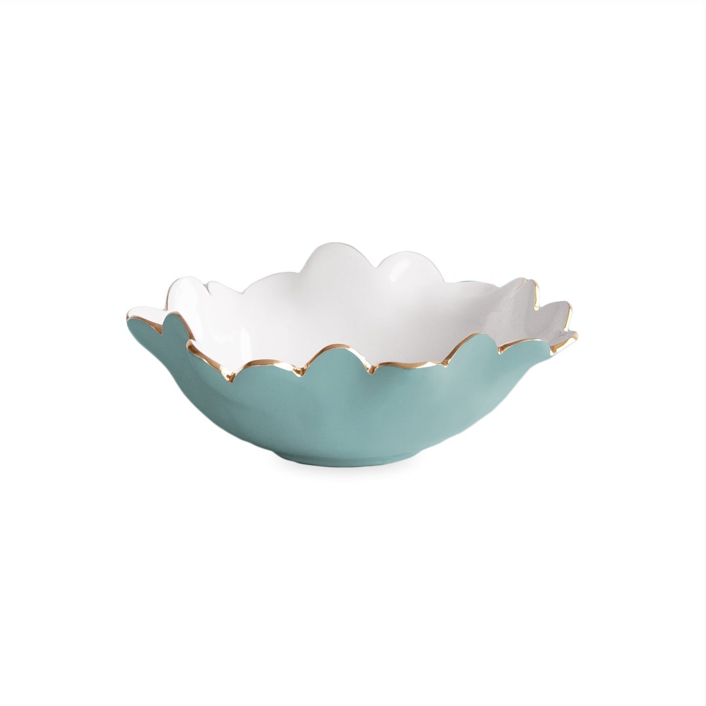 Beatriz Ball Serveware Beatriz Ball ENCANTO Colette Mini Round Bowl  (Turquoise and White)