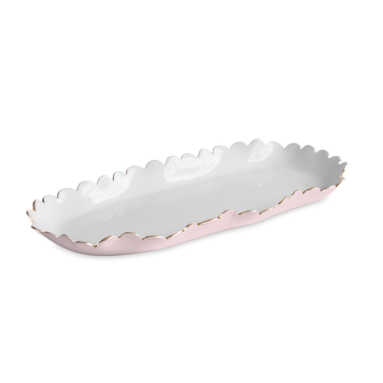 Beatriz Ball Serveware Beatriz Ball ENCANTO Colette Oblong Tray (Camellia and White)