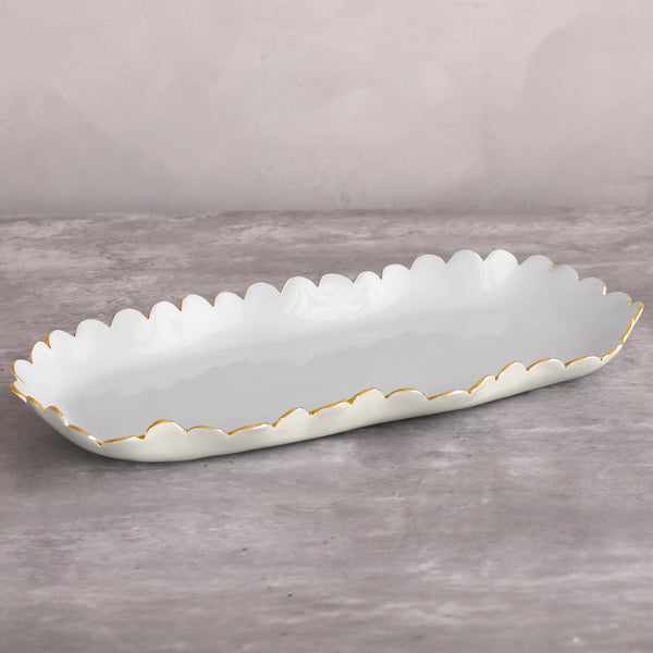 Beatriz Ball Serveware Beatriz Ball ENCANTO Colette Oblong Tray (Cream and White)
