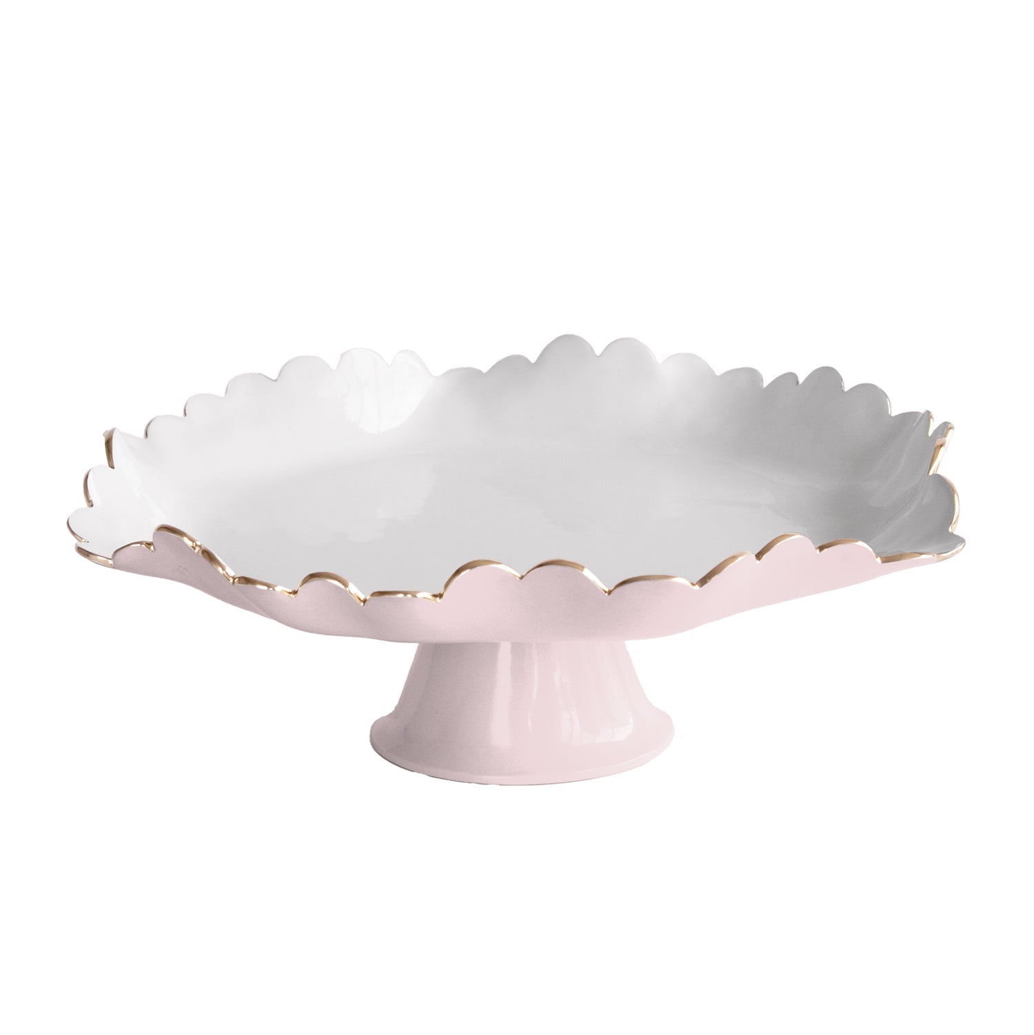 Beatriz Ball Serveware Beatriz Ball ENCANTO Colette Pedestal Cake Plate (Camellia and White)