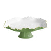 Beatriz Ball Giftware Beatriz Ball ENCANTO Colette Pedestal Cake Plate (Leaf Green and White)