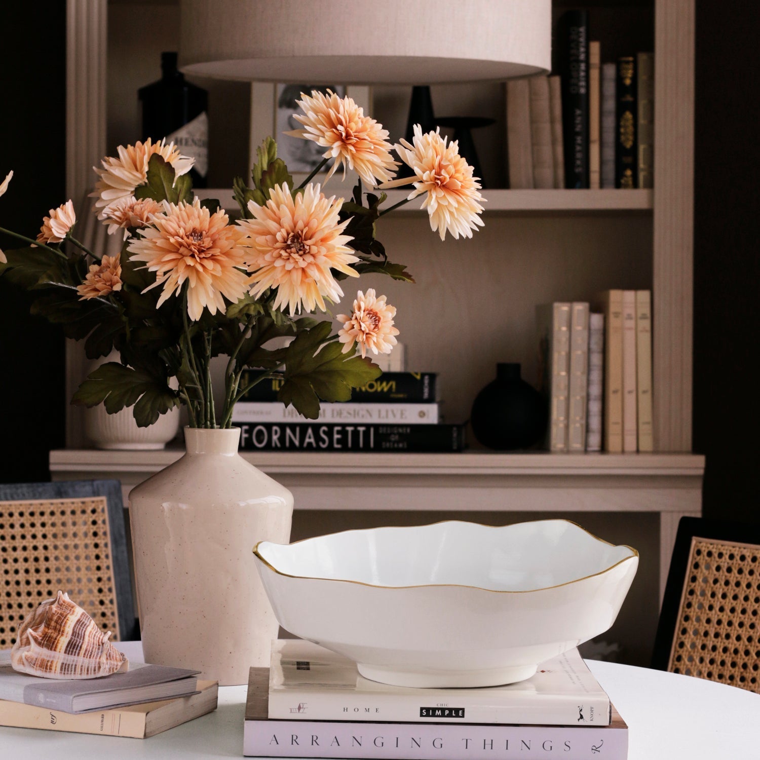 Beatriz Ball Serveware Beatriz Ball ENCANTO Dakota Medium Bowl (Cream and White)