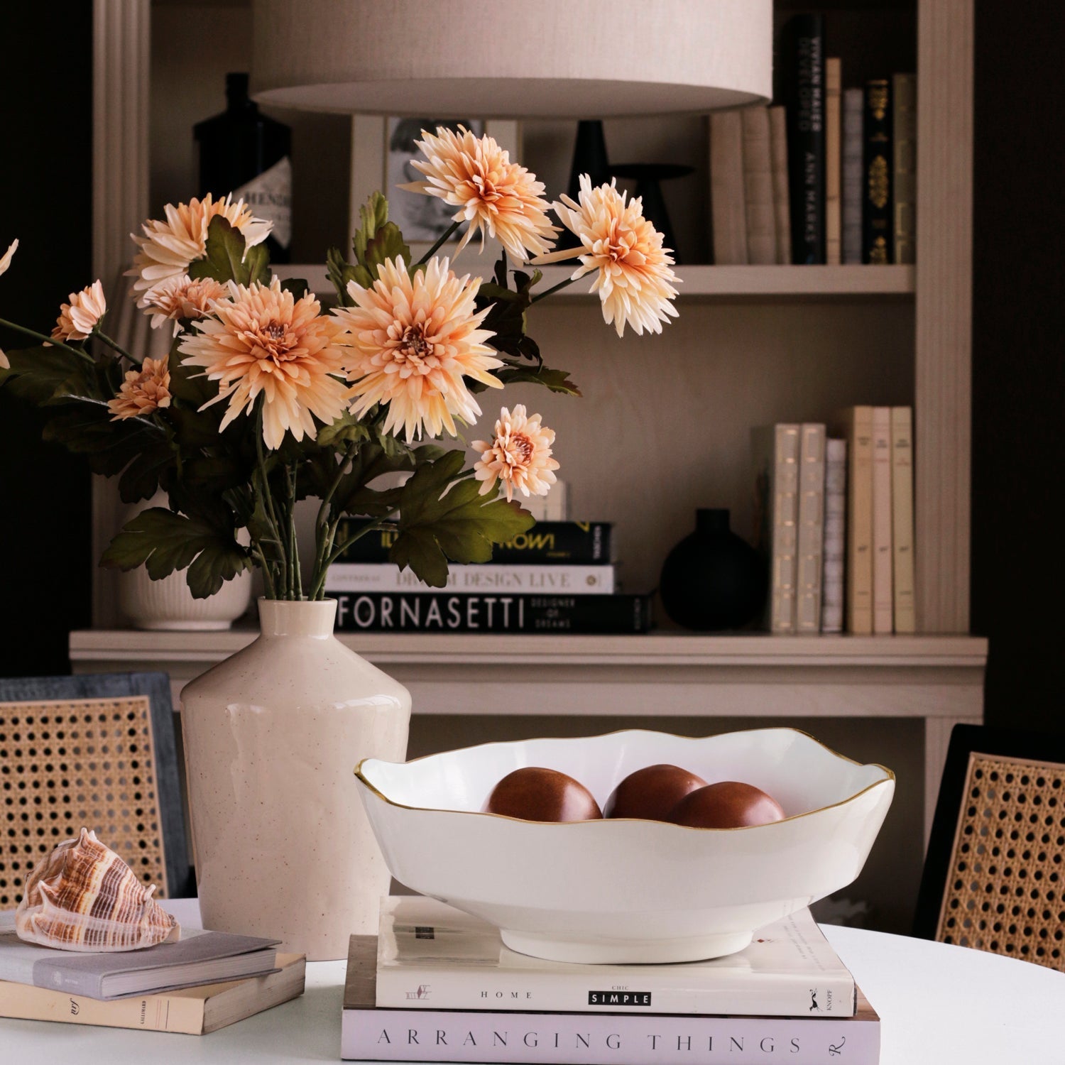 Beatriz Ball Serveware Beatriz Ball ENCANTO Dakota Medium Bowl (Cream and White)