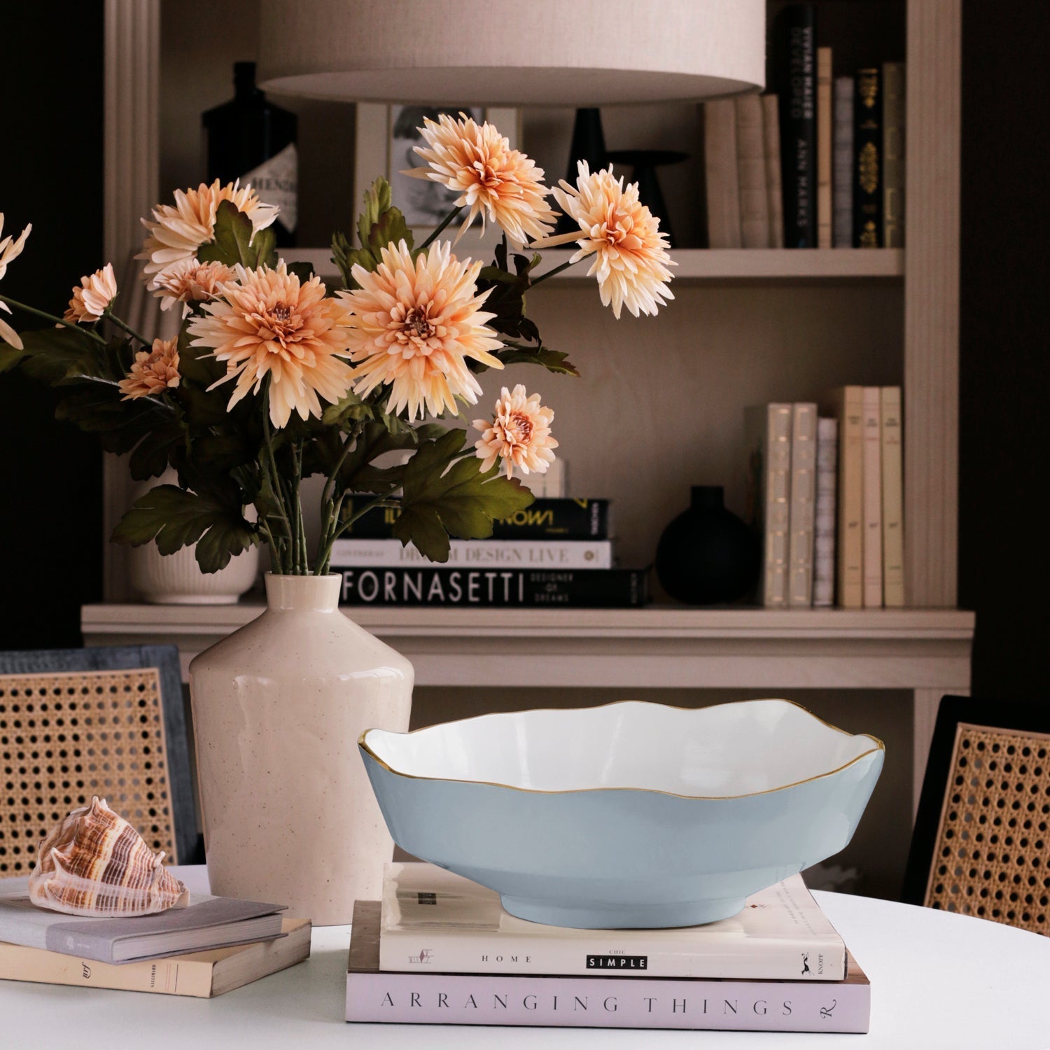 Beatriz Ball Serveware Beatriz Ball ENCANTO Dakota Medium Bowl (Slate and White)