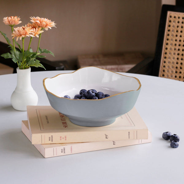 Beatriz Ball Serveware Beatriz Ball ENCANTO Dakota Small Bowl (Slate and White)