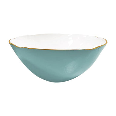Beatriz Ball Serveware Beatriz Ball ENCANTO Demeter Large Bowl (Turquoise and White)