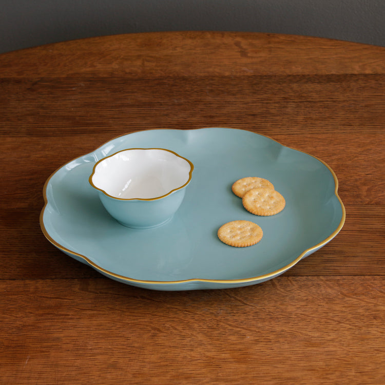 Beatriz Ball Serveware Beatriz Ball ENCANTO Devon Chip and Dip (Turquoise) - CLOSEOUT