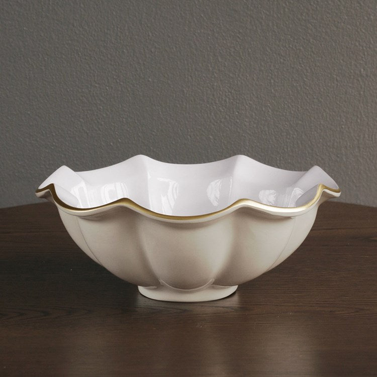 Beatriz Ball Serveware Beatriz Ball ENCANTO Devon Medium Bowl (Cream and White)