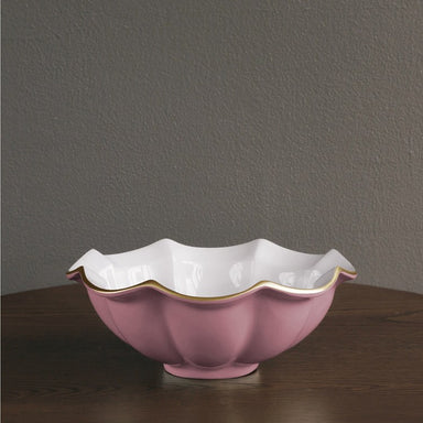 Beatriz Ball Serveware Beatriz Ball ENCANTO Devon Medium Bowl (Pink and White)