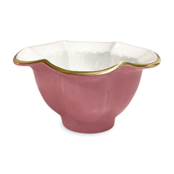 Beatriz Ball Serveware Beatriz Ball ENCANTO Devon Small Bowl (Pink and White)