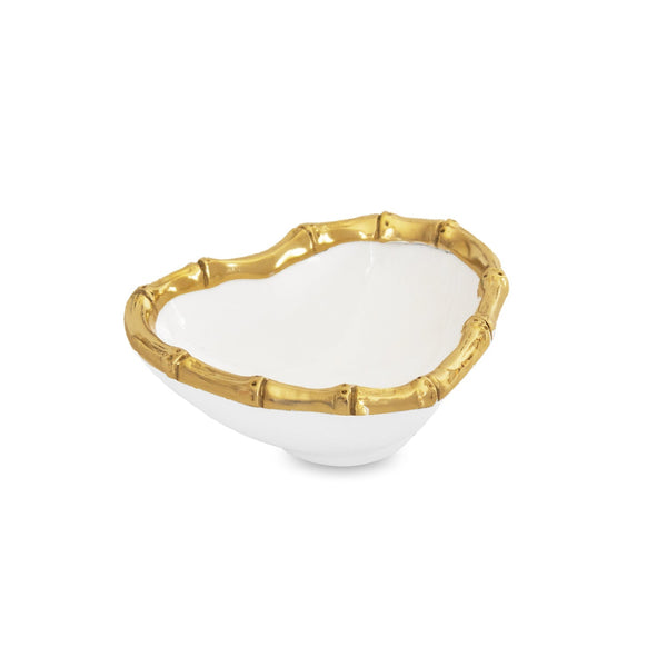 Beatriz Ball Serveware Beatriz Ball ENCANTO Giftables Mini Bamboo Heart Bowl (White and Gold)