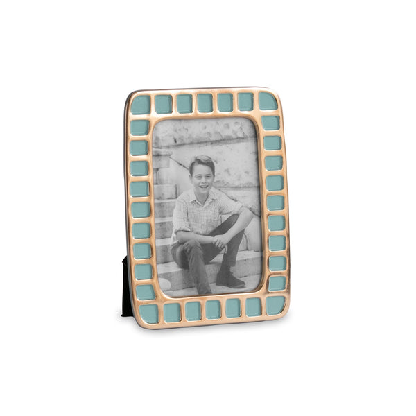 Beatriz Ball Picture Frames Beatriz Ball ENCANTO Mosaic Giftables Frame 4"x 6" (Turquoise)