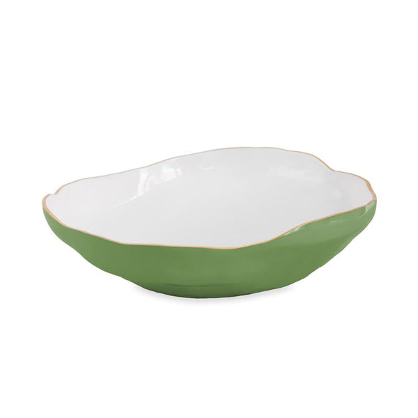 Beatriz Ball Servware Beatriz Ball ENCANTO Nuevo Large Bowl Leaf Green & White