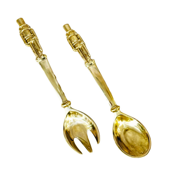 Beatriz Ball Serveware Beatriz Ball ENCANTO Nutcracker Salad Servers (Gold)
