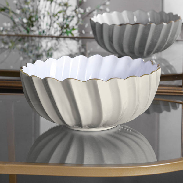 Beatriz Ball Serveware Beatriz Ball ENCANTO Orlando Medium Bowl (Cream and White)