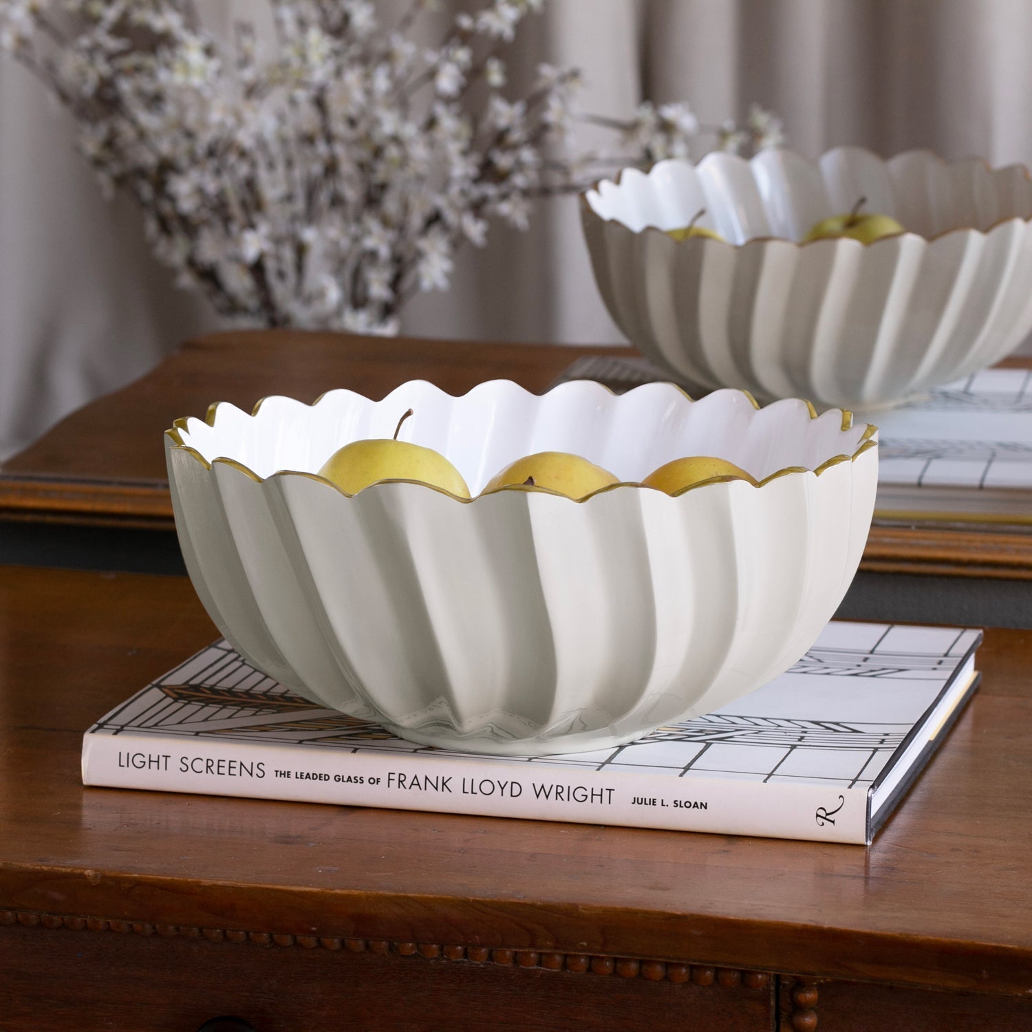 Beatriz Ball Serveware Beatriz Ball ENCANTO Orlando Medium Bowl (Cream and White)