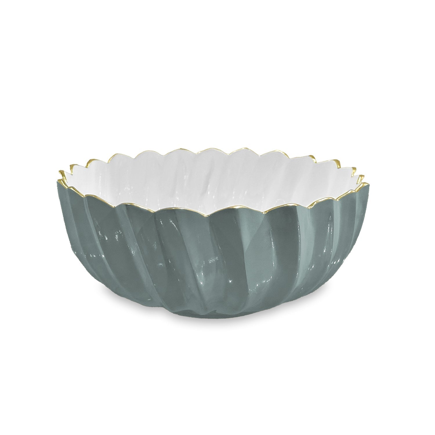 Beatriz Ball Serveware Beatriz Ball ENCANTO Orlando Medium Bowl (Slate and White)