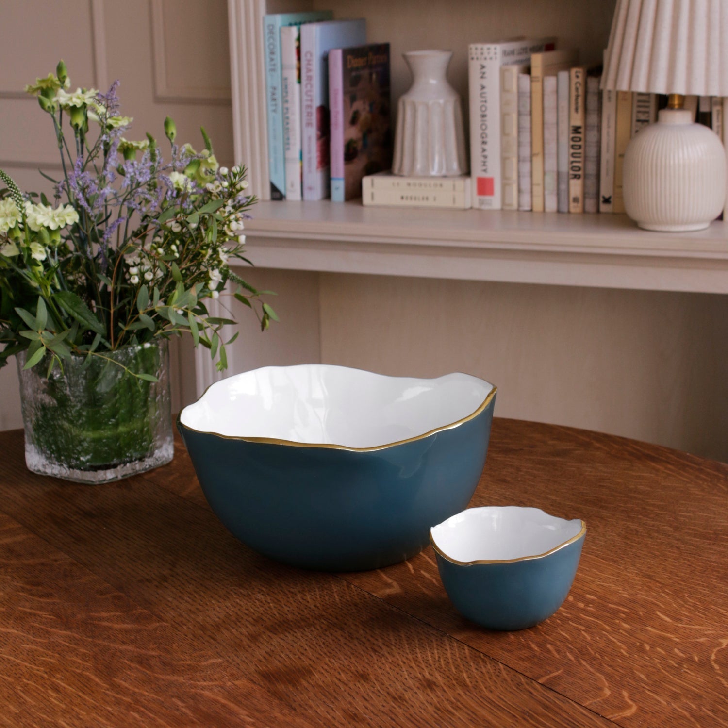 Beatriz Ball Servware Beatriz Ball ENCANTO Osaka Large Bowl Midnight & White